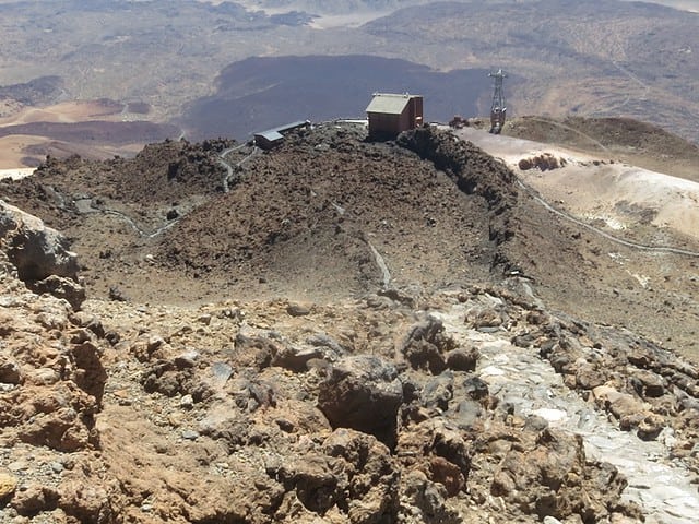 Blick vom Gipfelabstieg, Sendero No. 10